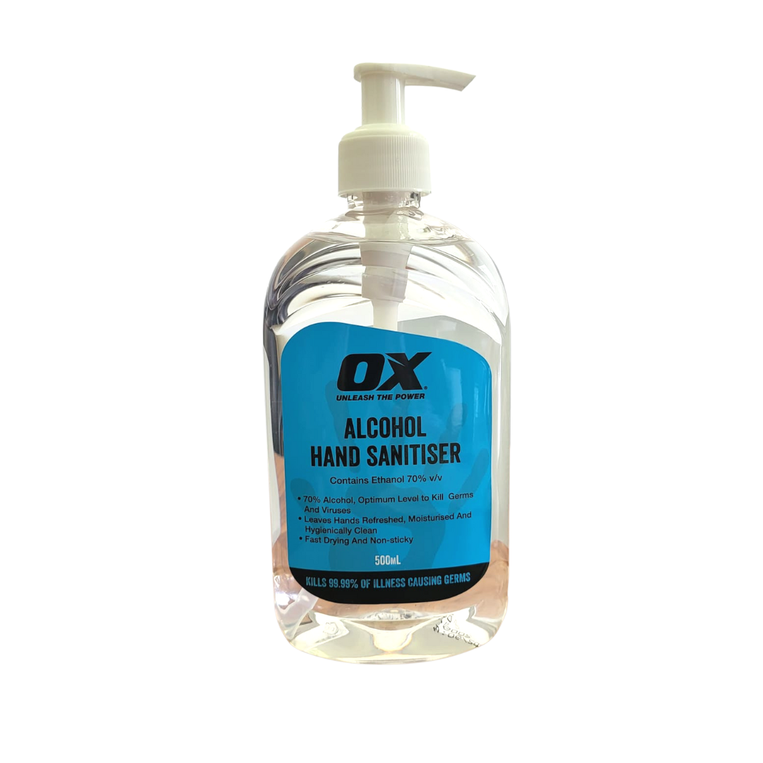 70% Alcohol Hand Sanitiser - OX - 500 ml Bottle - Single - The Orchid