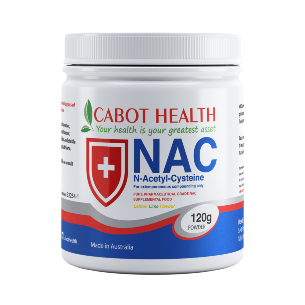 Cabot Health NAC N-Acetyl-Cysteine Powder - Lemon 120g - PREORDER - The Orchid